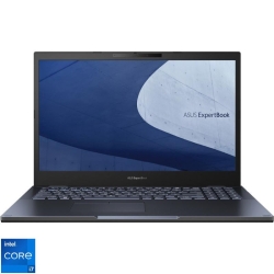 Laptop ASUS 15.6'' ExpertBook B2 B2502CBA, FHD, Procesor Intel® Core™ i7-1260P (18M Cache, up to 4.70 GHz), 16GB DDR4, 1TB SSD, Intel Iris Xe, No OS, Star Black