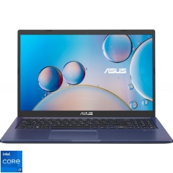 Laptop ASUS 15.6'' X515EA, FHD, Procesor Intel® Core™ i7-1165G7 (12M Cache, up to 4.70 GHz, with IPU), 8GB DDR4, 512GB SSD, Intel Iris Xe, No OS, Peacock Blue