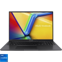 Laptop ASUS 16'' Vivobook 16 X1605ZA, WUXGA, Procesor Intel® Core™ i7-1255U (12M Cache, up to 4.70 GHz), 16GB DDR4, 512GB SSD, Intel Iris Xe, No OS, Indie Black