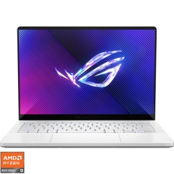 Laptop ASUS Gaming 14'' ROG Zephyrus G14 GA403UV, 3K OLED 120Hz, Procesor AMD Ryzen™ 9 8945HS (16M Cache, up to 5.2 GHz), 16GB DDR5X, 512GB SSD, GeForce RTX 4060 8GB, No OS, Platinum White
