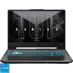 Laptop ASUS Gaming 15.6'' TUF F15 FX506HE, FHD 144Hz, Procesor Intel® Core™ i5-11400H (12M Cache, up to 4.50 GHz), 16GB DDR4, 512GB SSD, GeForce RTX 3050 Ti 4GB, No OS, Graphite Black