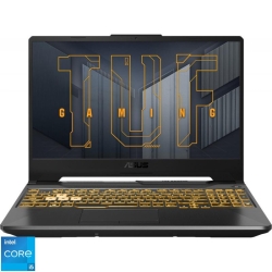 Laptop ASUS Gaming 15.6'' TUF F15 FX506HE, FHD 144Hz, Procesor Intel® Core™ i5-11400H (12M Cache, up to 4.50 GHz), 8GB DDR4, 1TB SSD, GeForce RTX 3050 Ti 4GB, No OS, Eclipse Gray