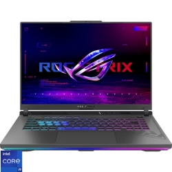 Laptop ASUS Gaming 16'' ROG Strix G16 G614JI, QHD+ 240Hz, Procesor Intel® Core™ i9-13980HX (36M Cache, up to 5.60 GHz), 32GB DDR5, 1TB SSD, GeForce RTX 4070 8GB, No OS, Eclipse Gray