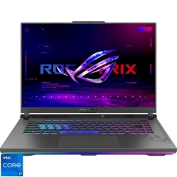 Laptop ASUS Gaming 16'' ROG Strix G16 G614JV, FHD+ 165Hz, Procesor Intel® Core™ i7-13650HX (24M Cache, up to 4.90 GHz), 16GB DDR5, 512GB SSD, GeForce RTX 4060 8GB, No OS, Eclipse Gray