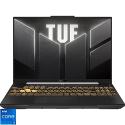 Laptop ASUS Gaming 16'' TUF F16 FX607JV, FHD+ 165Hz, Procesor Intel® Core™ i7-13650HX (24M Cache, up to 4.90 GHz), 16GB DDR5, 512GB SSD, GeForce RTX 4060 8GB, No OS, Jaeger Gray