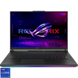 Laptop ASUS Gaming 18'' ROG Strix SCAR 18 G834JZR, 2.5K Mini LED 240Hz G-Sync, Procesor Intel® Core™ i9 14900HX (36M Cache, up to 5.80 GHz), 64GB DDR5, 1TB SSD, GeForce RTX 4080 12GB, No OS, Off Black