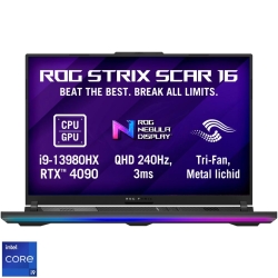 Laptop Gaming ASUS ROG Strix SCAR 16 G634JY cu procesor Intel® Core™ i9-13980HX pana la 5.60 GHz, 16