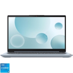 Laptop Lenovo 15.6'' IdeaPad 3 15IAU7, FHD IPS, Procesor Intel® Core™ i5-1235U (12M Cache, up to 4.40 GHz, with IPU), 16GB DDR4, 512GB SSD, Intel Iris Xe, No OS, Misty Blue