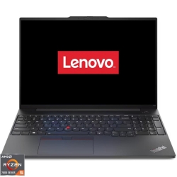 Laptop Lenovo 16'' ThinkPad E16 Gen 1, WUXGA IPS, Procesor AMD Ryzen™ 5 7530U (16M Cache, up to 4.5 GHz), 24GB DDR4, 1TB SSD, Radeon, No OS, Graphite Black