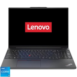 Laptop Lenovo 16'' ThinkPad E16 Gen 1, WUXGA IPS, Procesor Intel Core i5-1335U (12M Cache, up to 4.60 GHz), 16GB DDR4, 512GB SSD, Intel Iris Xe, No OS, Graphite Black