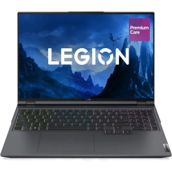 Laptop Lenovo Gaming 16'' Legion 5 Pro 16ARH7H, WQXGA IPS 165Hz G-Sync, Procesor AMD Ryzen™ 7 6800H (16M Cache, up to 4.7 GHz), 32GB DDR5, 1TB SSD, GeForce RTX 3070 8GB, No OS, Storm Grey, 3Yr Onsite Premium Care
