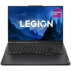 Laptop Lenovo Gaming 16'' Legion Pro 5 16ARX8, WQXGA IPS 240Hz G-Sync, Procesor AMD Ryzen™ 7 7745HX (32M Cache, up to 5.1 GHz), 16GB DDR5, 512GB SSD, GeForce RTX 4060 8GB, No OS, Onyx Grey, 3Yr Onsite Premium Care