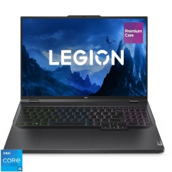 Laptop Lenovo Gaming 16'' Legion Pro 5 16IRX8, WQXGA IPS 240Hz G-Sync, Procesor Intel® Core™ i5-13500HX (24M Cache, up to 4.70 GHz), 16GB DDR5, 512GB SSD, GeForce RTX 4060 8GB, No OS, Onyx Grey, 3Yr Onsite Premium Care