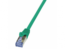 Patchcord Logilink, Cat.6A, S/FTP, 0.25m, Green