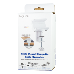 LOGILINK - Table mount clamp-on cable organizer