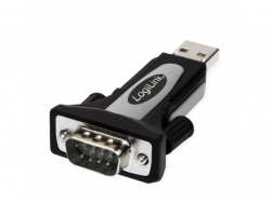 Adaptor Logilink AU0034, USB 2.0 to Serial, Black