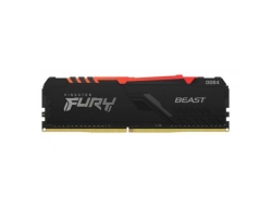 Memorie Kingston FURY Beast RGB, 8GB DDR4, 3200MHz CL16