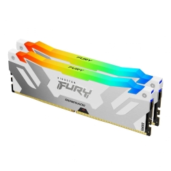 Memorie Kingston Fury Renegade White RGB 32GB(2x16GB) DDR5 6000MHz CL32 KF560C32RWAK2-32