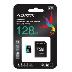 Memory Card ADATA Premier Pro MicroSDXC, 128GB, Clasa 10 + Adaptor SD
