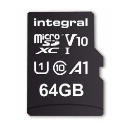 Memory Card Integral MICROSDXC 64GB, CLASA 10 + Adaptor SD