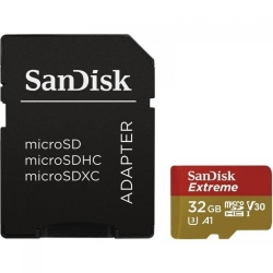 Memory Card SanDisk MicroSDHC Extreme 32GB, Clasa 10 + Adaptor SD Inclus