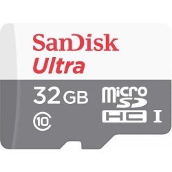 Memory Card SanDisk Ultra Line microSD, 32GB, Clasa 10 + Adaptor SD