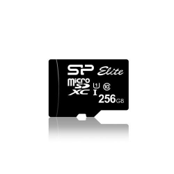 Memory Card Silicon Power Micro SDXC 256GB, Class 10 + Adapter