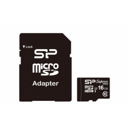 Memory Card Silicon Power Superior Pro microSDHC 16GB, Clasa10 + Adaptor SD