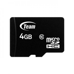 Memory card TeamGroup Micro SDHC 4GB Class 10 + Adapter