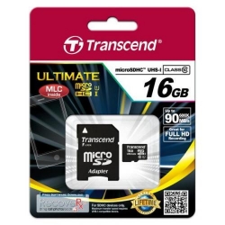Memory Card Transcend microSDHC 16GB, class 10 UHS-I 600x