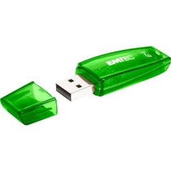 MEMORY DRIVE FLASH USB2 64GB/C410 GREEN ECMMD64G2C410 EMTEC