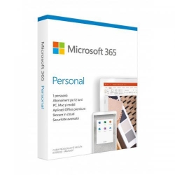 Microsoft 365 Personal Romana 32-bit/x64, 1 An, 1 Utilizator, Medialess Retai
