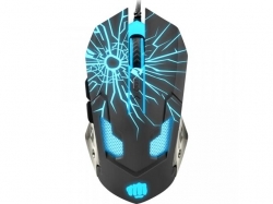 Mouse Optic Natec Fury Gladiator, RGB LED, USB, Black