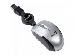 Mouse Optic Genius Micro Traveler, USB, Silver