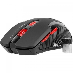 Mouse Optic Tracer Battle Heroes Airman, Red LED, USB, Black-Red