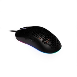 Mouse SPGM-ALIEN-LIGHT Spacer, gaming, cu fir, USB, optic, 6.400 dpi, butoane/scroll 6/1, iluminare RGB, Negru