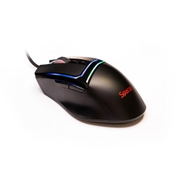 Mouse SPGM-ALIEN-PRO Spacer, gaming, cu fir, USB, optic, 12.000 dpi, butoane/scroll 7/1, iluminare RGB, Negru