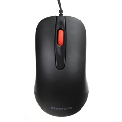 Mouse USB, Omega 45266 OM-520, cu cablu 1.2 m, 3 butoane, 1000 dpi, negru
