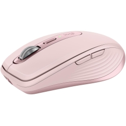 Mouse wireless Logitech MX Anywhere 3S, 2.4GHz&Bluetooth, Silent, Scroll MagSpeed, Multidevice, USB-C, Rose