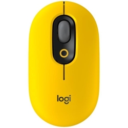Mouse wireless Logitech Pop Blast, Ambidextru, Galben