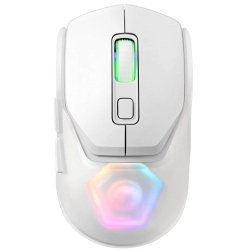 Mouse Marvo Fit Pro G1W, Wireless, 19000dpi, Bluetooth 5.1, USB, alb