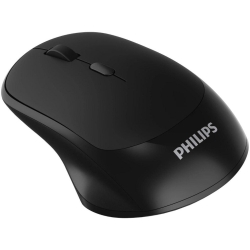 Mouse wireless Philips, design ergonomic, Negru