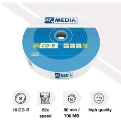 MyMedia CD-R 52X 700MB - pachet 10 bucati