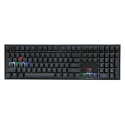 Tastatura gaming Ducky One 2, iluminare RGB, switch-uri MX-Black, Negru