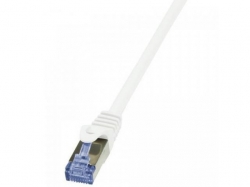 Patchcord Logilink, Cat6A, S/FTP, 10m, White