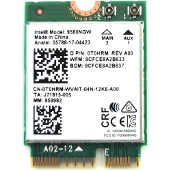 Placa de retea wireless Intel Dual Band AC 9560, M.2