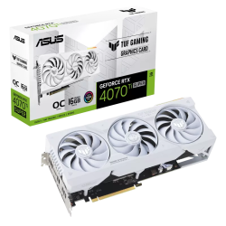 Placa video ASUS GeForce RTX™ 4070 Ti SUPER TUF Gaming OC White, 16GB GDDR6X, 256-bit