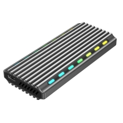 Rack extern Gembird EE2280-U3C-03, USB 3.1 Gen 2, SSD M.2 SATA/NVMe, RGB