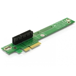 Riser card PCI Express x4 unghi 90 grade insertie stanga, Delock 89103