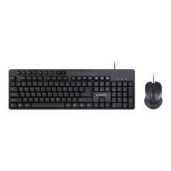 Set tastatura si mouse Gembird KBS-UM-04, cu cablu, negru, EN layout
